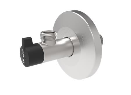 Ballofix Rustfri Vinkelventil 1/2" 3/8" ⎮ 0200206389 ⎮ 744409326 ⎮ 0200206389 ⎮ 72010000-090209