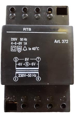 Trafo Til Dinskinne Montage 230V/8V ⎮ 5715059011420 ⎮ 0810001108 ⎮ 0810001108 ⎮ 