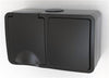 Stikkontakt M/Afbr.  Schuko  Ip54 Sort