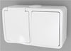 Stikkontakt M/Afbryder  Schuko Ip54 Hvid