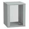 Rack 15He Flatpak 600X600 L.Grå, Glasdør