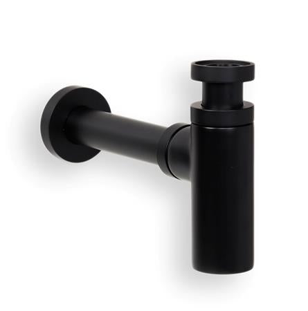 Design Vandlås Mat Sort 1 1/4" - Billigelogvvs.dk - 