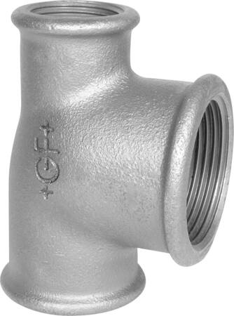 +Gf+ T-Stykke Sort 1 1/4X1 1/4X1 ⎮ 0201136320 ⎮ 000130302 ⎮ 0201136320 ⎮ 770130158