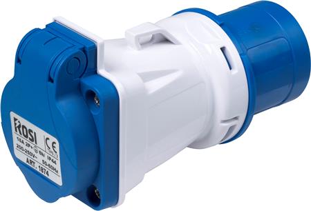 Adapter Cee 16A 3P Stikprop/Schuko-Udtag ⎮ 5401001197 ⎮ 5401001197 ⎮ 5401001197 ⎮ 1874