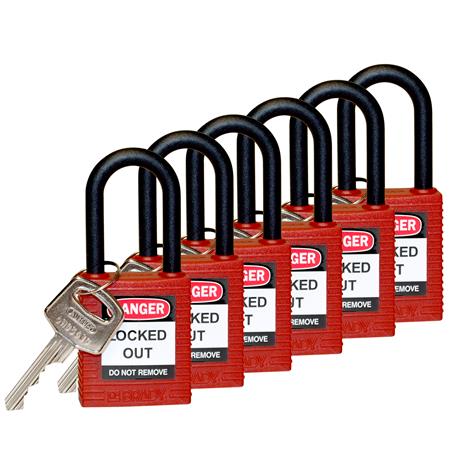 Sikkerhedslås Lockout Rød 38Mm Pak 6 Stk ⎮ 9897008343 ⎮ 940003652 ⎮ 9897008343 ⎮ 