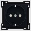Afdæk. Schuko Stikk Black Coat