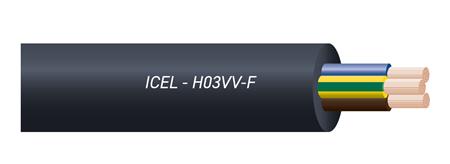 Ledning 3G0,75 H03Vv-F Sort R100 ⎮ 5705151009708 ⎮ 0832102338 ⎮ 0832102338 ⎮ C03104 Black