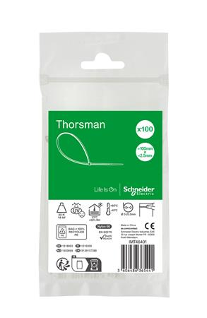 Kabelbinder 100X2,5Mm Natur 100 Stk - Billigelogvvs.dk - 