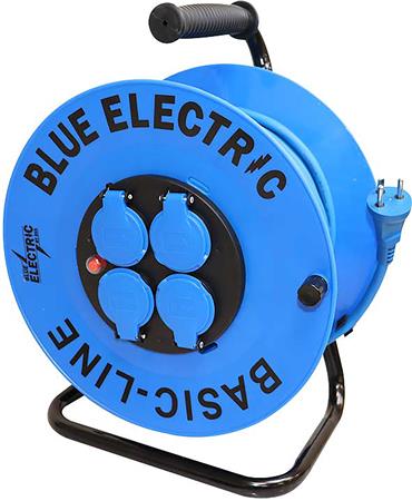 Blue Electric Kabeltromle 25 Mtr 4 Udtag ⎮ 5704587007777 ⎮ 0997125179 ⎮ 0997125179 ⎮ 