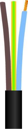 Ledning 3G0,75 H03Vv-F Sort R100 ⎮ 5705157314424 ⎮ 5401023777 ⎮ 5401023777 ⎮ 