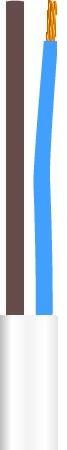 Ledning 2X0,75 H03Vv-F Hvid Rg100 ⎮ 5705157314509 ⎮ 5401023785 ⎮ 5401023785 ⎮ 