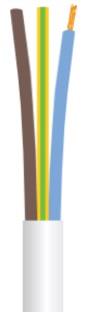 Ledning 3G0,75 H03Vv-F Hvid R100 ⎮ 5705157314332 ⎮ 5401023768 ⎮ 5401023768 ⎮ 