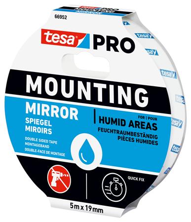 Monteringstape Pro 66952 Spejl 5Mx19Mm ⎮ 4063565115646 ⎮ 986000000 ⎮ 5439600000 ⎮ 66952