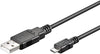 Usb A 2.0 Til Micro-Usb B, Black, 5M