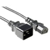 Apparatledning C13-C20, 2M, Sort