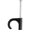Clips Rund 5-7 Sort Søm 20Mm