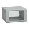 Rack 6He Flatpak 600X400 L.Grå, Glasdør