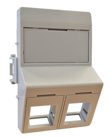 Dataudtag 2Xrj45 Keystone Type C Skrå Gr ⎮ 5705721147045 ⎮ 0810000769 ⎮ 0810000769 ⎮ RLP2041-127