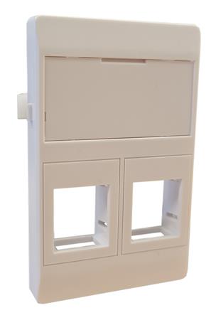 Dataudtag 2Xrj45 Keystone Type F Hvid ⎮ 5705721139125 ⎮ 0886112031 ⎮ 0886112031 ⎮ RLP2051T2-169