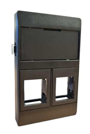 Dataudtag 2Xrj45 Keystone Type F Koksgrå ⎮ 5705721147816 ⎮ 0810001031 ⎮ 0810001031 ⎮ RLP2051T2-236