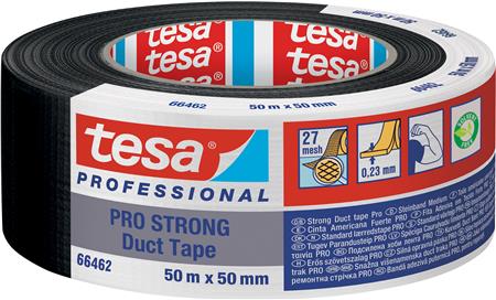 Lærredstape Pro 66462 50Mx50Mm Sort ⎮ 5439600115 ⎮ 986000114 ⎮ 5439600115 ⎮ 66462-00002-00