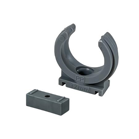 Grå Pp Klemrørbærer 40Mm ⎮ 5708525167196 ⎮ 176931040 ⎮ 0802017013 ⎮ 