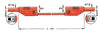 Prøveledning 200Cm Sort M/Stik
