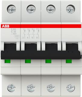 Automatsikring C32A 4P 6Ka 4M ⎮ 4016779529242 ⎮ 5401003739 ⎮ 5401003739 ⎮ 2CDS254001R0324