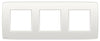 Ramme 3-Modul, Niko Original, Hvid