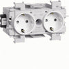 Stikkontakt Ecoline 2Xschuko Front