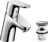 Focus 70 Håndvaskarmatur M/Push Open Bv