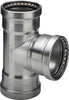 Sanpress Inox T-Stykke Mf/Mf 76,1