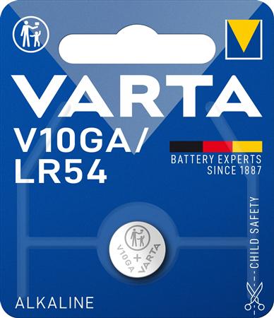 Batteri V10Ga Lr54 1,5V 50Mah ⎮ 4008496297634 ⎮ 900047234 ⎮ 9494601003 ⎮ 4274101401