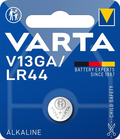 Batteri V13Ga Lr44 1,5V 125Mah ⎮ 4008496297641 ⎮ 900047237 ⎮ 9494601016 ⎮ 4276101401