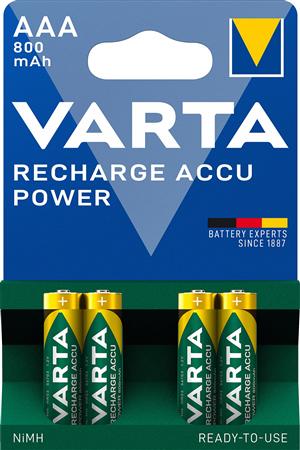 Batteri Rech.Accu Power Aaa 800Mah 4St/F ⎮ 4008496550616 ⎮ 900047421 ⎮ 9494650407 ⎮ 56703101404