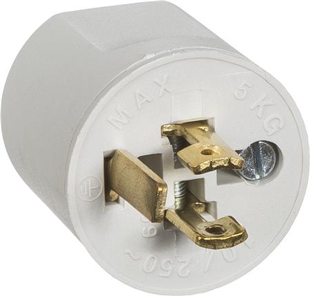 Lampestikprop 2L+J Lgrå ⎮ 5703302055727 ⎮ 1020006973 ⎮ 1020006973 ⎮ AAK182B5214