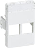 Udtag Lk 2Xrj45 T5 Clicline Hvid