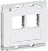 Udtag Opus66 Lige 2Xrj45 Hvid