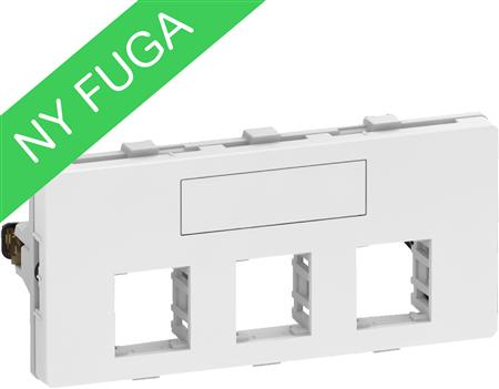 Udtag Fuga 3X Actassi 2M Hvid - Billigelogvvs.dk - 