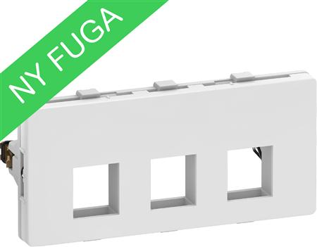 Udtag Fuga 3X Keystone (L), 2M Hvid - Billigelogvvs.dk - Lauritz Knudsen