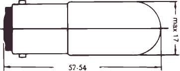 Glødelampe Ba15D 5W 260V ⎮ 5703773015787 ⎮ 5450502920 ⎮ 5450502920 ⎮ 