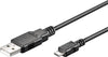 Usb Kabel, Usb-A Til Micro Usb B, 1,8M