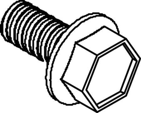 Skrue Gevindform. 6Kt. Hoved Flange ⎮ 5705100038209 ⎮ 1914527021 ⎮ 1914527021 ⎮ 2012-0816