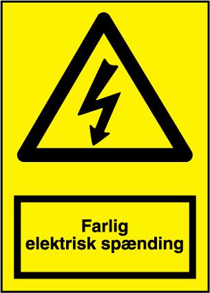 Skilt Lyn Med Tekst Plast ⎮ 5708387012078 ⎮ 940000630 ⎮ 5428700864 ⎮ A301PA5