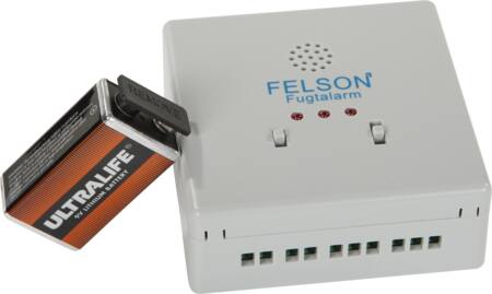 Fugtalarm M/Relæ Inkl. 9V Litium Batteri ⎮ 5704748612345 ⎮ 466773230 ⎮ 5485596024 ⎮ 