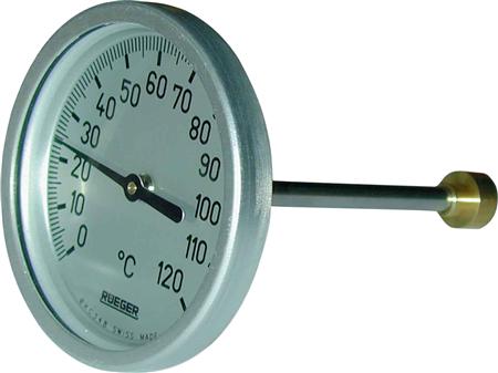 Termometer 0-120° Ø100. 100Mm Føler.Kl 1 ⎮ 5705157363071 ⎮ 480664030 ⎮ 0248163071 ⎮ 480664-030