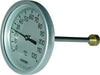 Termometer 0-120° Ø100. 100Mm Føler.Kl 1