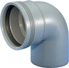 Wavin Pp Bøjn. 88 Gr 40Mm M/1Mf Grå