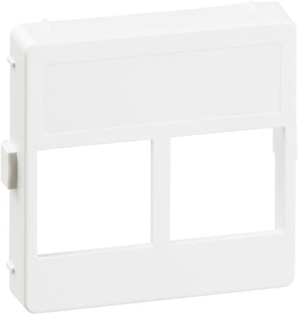 Udtag Fuga 1M 2Xrj45 Actassi Hvid - Billigelogvvs.dk - 