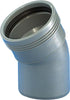 Wavin Pp Bøjn 30Gr 32Mm M/1Mf Grå